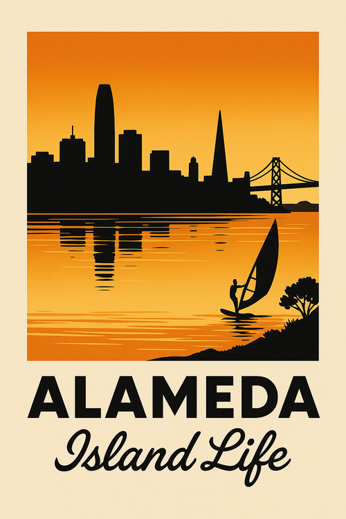 Crown Beach Sunset Poster